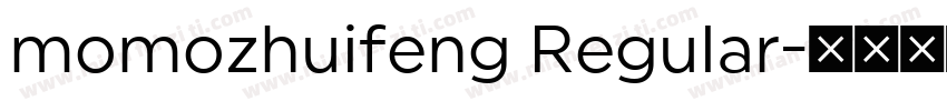 momozhuifeng Regular字体转换